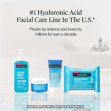 Neutrogena Hydro Boost Moisturizing & Hydrating 100% Hydrogel Face Mask Sheet with Hyaluronic Acid, 1 oz,pack of 12