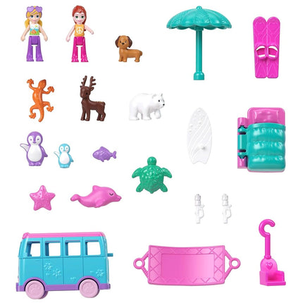 Polly Pocket Transforming Pet Mobile Adventure Playset