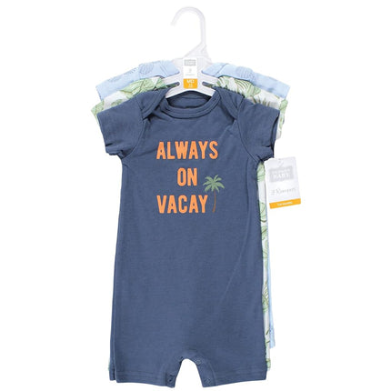 Grenouillères en coton unisexe Hudson Baby, Vacay, 12-18 mois