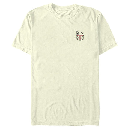 Camiseta de manga corta bordada de Star Wars Fifth Sun para hombre joven, Beige, Grande