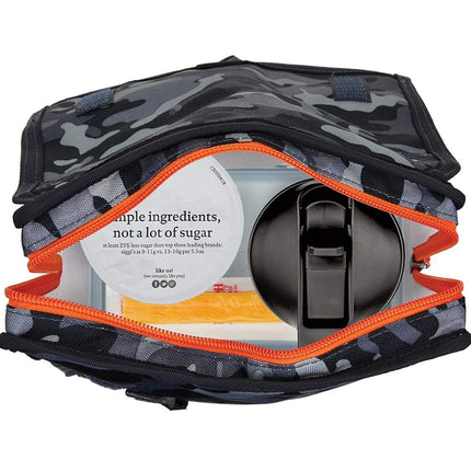 Freezable Lunch Bag, Charcoal Camo