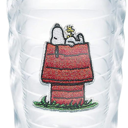 Tervis Peanuts Best Buddies Collection Snoopy Woodstock Casa Vaso de viaje aislado de doble pared hecho en EE. UU. Mantiene las bebidas frías y calientes, 10oz ondulado, Casa