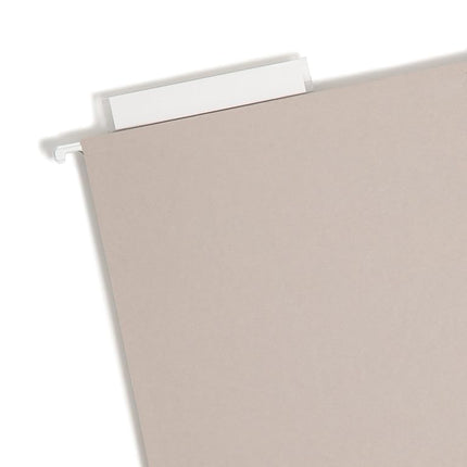Smead TUFF Extra Capacity Box Bottom Hanging Folder, 3" Expansion, 1/3-Cut Easy Slide Tab, Legal Size, Steel Gray, 18 per Box (64341)