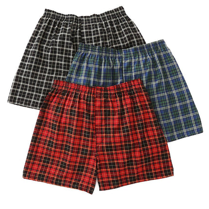 Fruit of the Loom Men's Ft-590-ast-xl boxer shorts, Assorted Tartan Plaids, XL UK