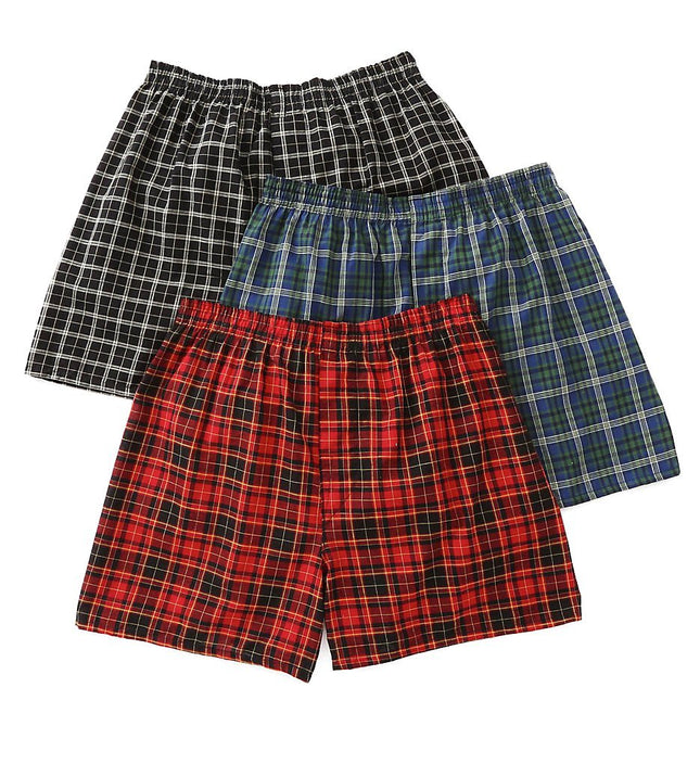 Fruit of the Loom Men's Assorted Tartan Plaids Wov