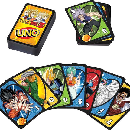 Mattel Game Uno HGJ78 Dragon Ball Z Card Game, 112 Cards for 2 to 10 Players, Ages 7 and Up