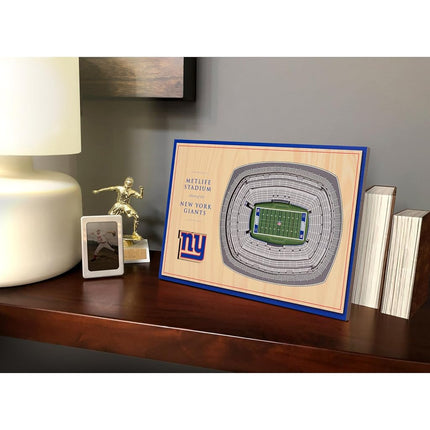 YouTheFan NFL New York Giants Présentoir de bureau 3D StadiumViews - MetLife Stadium