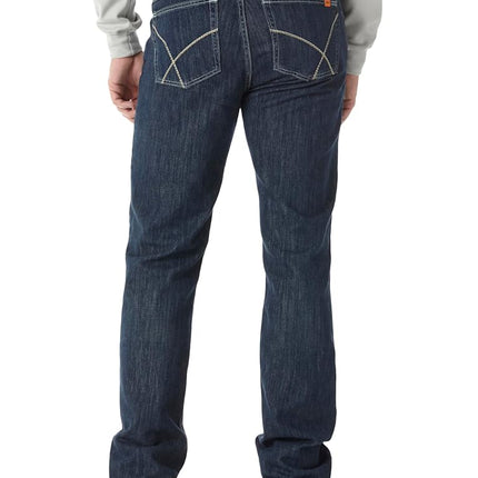 Wrangler Riggs Workwear Jean de corte de bota vintage 20X FR para hombre, lavado oscuro, 34W x 36L