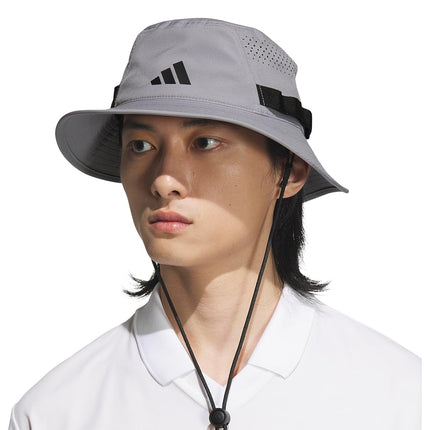 adidas Mens Victory Bucket Hat for Men – Athletic Sun Cap for Outdoors, Grey/Black/5.0, S/M