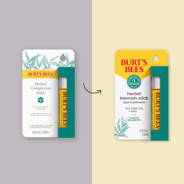 Burt's Bees Bâton Anti-Imperfections aux Herbes, 7,7 ml (Lot de 2)
