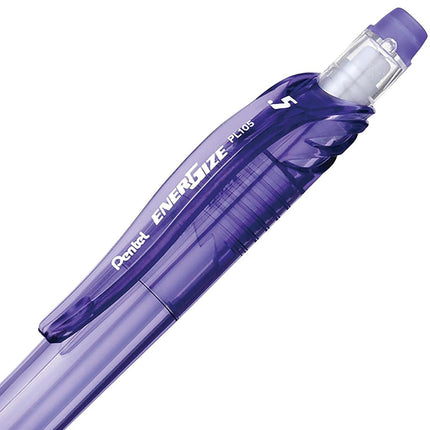 Pentel Energize-X Mechanical Pencil (0.5mm) Violet Barrel, Box of 12 (PL105V)