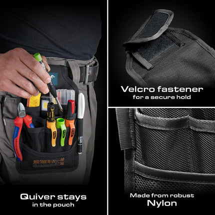 Pica Master Belt 55060 I High-Quality Belt Pouch I Tool Belt for Craftsmen I Includes Pica Dry 3030, Dry Refills 4020, Ink Black, Visor Permanent 990/40, Instant-White Permanent Pen 532