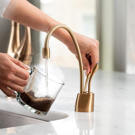 InSinkErator F-HC1100BB Distributeur d'eau chaude et froide contemporain Indulge, bronze brossé