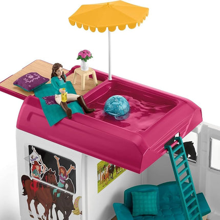 Schleich Horse Club – Horse Transporter Playset, Realistic Equestrian Vehicle Toy for Kids Ages 3+