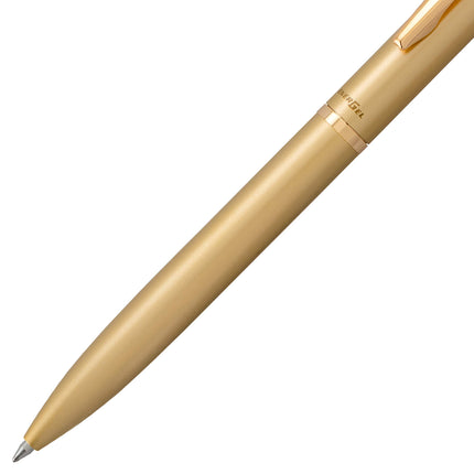 Bolígrafo de gel líquido premium Pentel EnerGel Style, (0.7mm) Trazo medio, Barril dorado, Tinta negra con estuche de regalo (BL2007XABX)