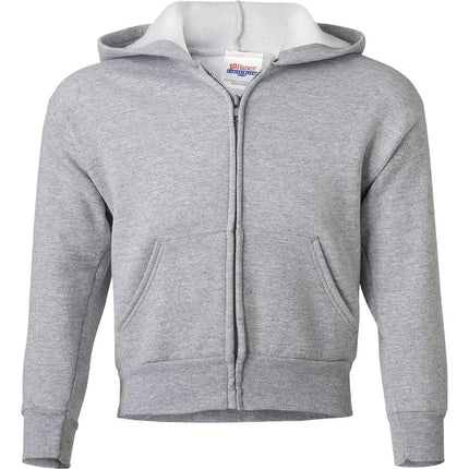 Hanes Big Boys' Eco Smart Fleece Zip Hood, Light Steel, X-Large