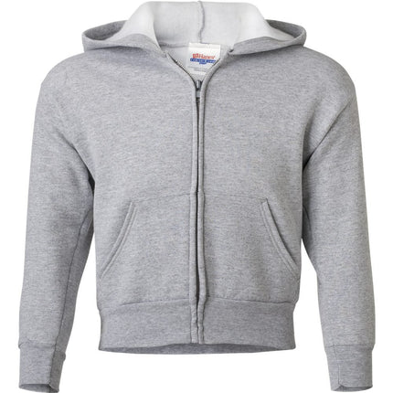 Hanes Boys' Eco Smart Zip Hoodie, Light Steel, Med
