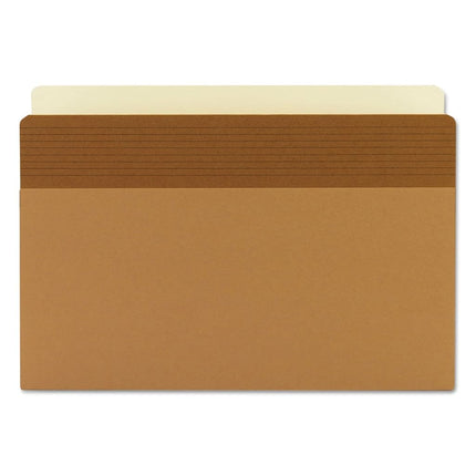 Smead Easy Grip® File Pocket, Straight-Cut Tab, 5-1/4" Expansion, Legal Size, Redrope, 10 per Box (73211)