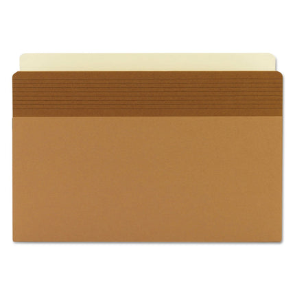 Smead Easy Grip® File Pocket, Straight-Cut Tab, 5-1/4" Expansion, Legal Size, Redrope, 10 per Box (73211)