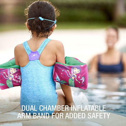 Speedo Unisex-Child Swim Arm Bands Begin to Swim, Berry