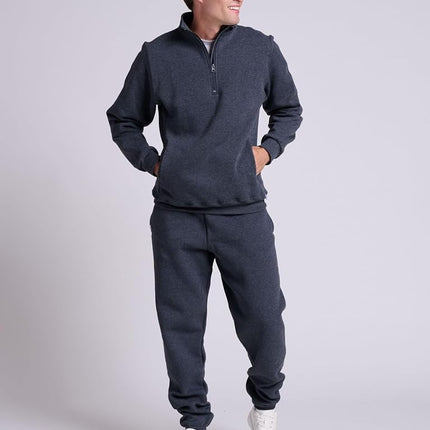 Russell Athletic Men's Dri-Power Closed-Bottom Sweatpants with Pockets, Black Heather, XXX-Large
