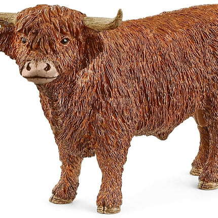 Schleich Farm World - Highland Bull Toy Figurine - Kids Ages 3+ | 13919
