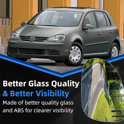 LOIYLLEN Right Side Mirror Replacement for Volkswagen VW 2006-2009 Golf GTI MK5 Golf Rabbit 2005-2010 Passat Jetta 2011-2014 Jetta Sportswagen 2007-2008 EOS 2008 R32 - Right Heated Mirrors Glass