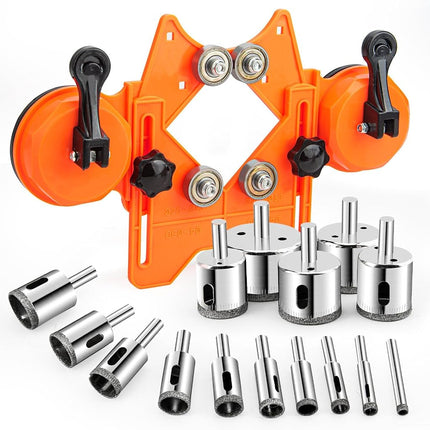Semderm Diamond Hole Saw Kit, Tile Hole Saw with D