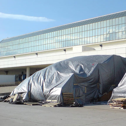 KOTAP Heavy-Duty Protection/Coverage Tarp, 10-mil, Silver, 10 ft. X 20 ft., TRS-1020, Multiple