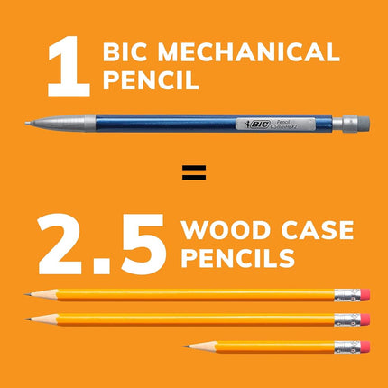 BIC Variety Pack, Assorted Sizes, 0.5mm, 0.7mm, 0.9mm, Refillable Design for Long-Lasting Use (Pack of 3, 180 Count Total)