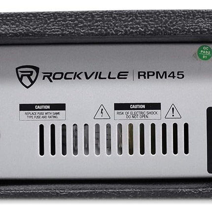 Rockville RPM45 2400w Powered 4 Channel Mixer/Amplifier with USB/EQ/Effects/Phantom