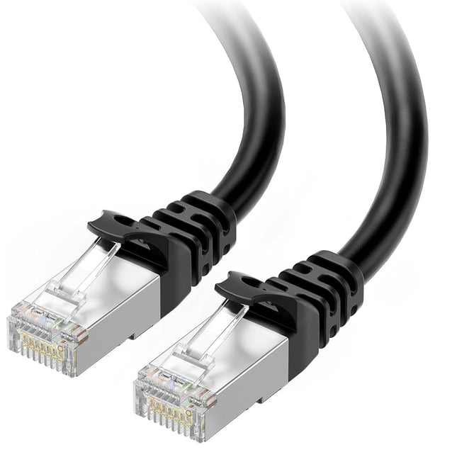 Cable Matters 10 ft Cat6A Shielded Ethernet Cable (Blue, RJ45, 10Gbps, Cat 6A, Shielded, Network Cable) for Router, Networking