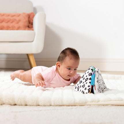 Melissa & Doug Ocean Tummy Time Triangle Infant Baby Toy, Soft Sensory Play with Textures, Mirror, Floor Toy for Newborns to Ages 6 Months, 11.5 x 8.1 x 1.25