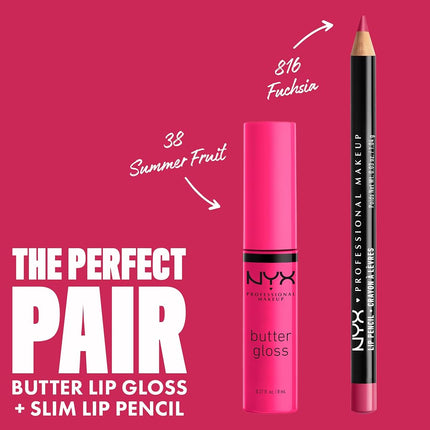 NYX PROFESSIONAL MAKEUP Butter Lip Gloss, 3 Colors, Angel Food Cake, Creme Brulee, Madeleine, 0.27 Fl Oz, Pack of 3