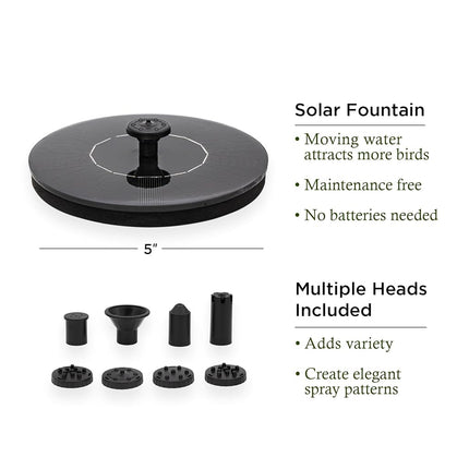 Good Directions Polished Copper Bird Bath with Fountain on Garden Pole 18"