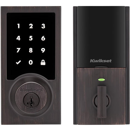 Kwikset 99180-010 HomeConnect 918 Contemporary in Venetian Bronze Electronic Deadbolt