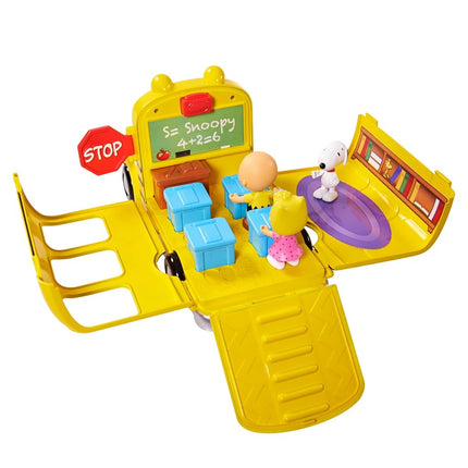 Peanuts Charlie Brown School Bus Playset