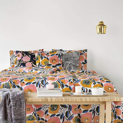 Marimekko Comforter Set, Cotton, Pink, King