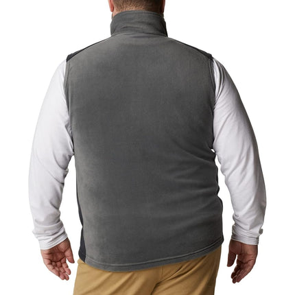 Columbia Men's Steens Mountain Vest Fleece, Grill/Black, 2X Tall