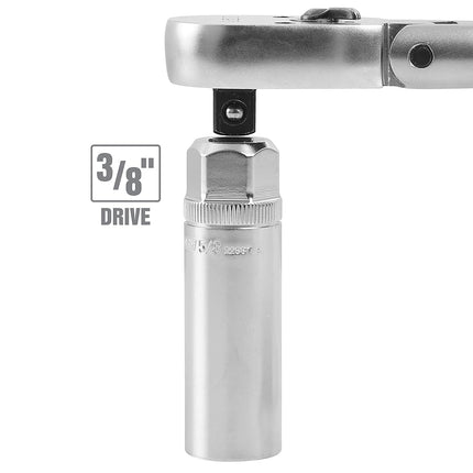 OEMTOOLS 22891 3/8 Drive Magnetic Spark Plug Socket Set, Contains 5/8" (16 mm), 9/16", and 13/16" 6 Point Deep Sockets, Fits Most Car Spark Plugs