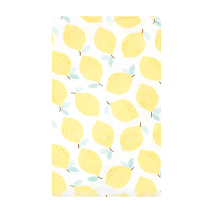 Hudson Baby Unisex Baby Cotton Flannel Burp Cloths, Lemon Daisy 10 Pack, One Size