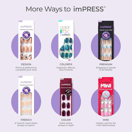 KISS ColorFX by imPRESS Press‑On Nails - Rebel