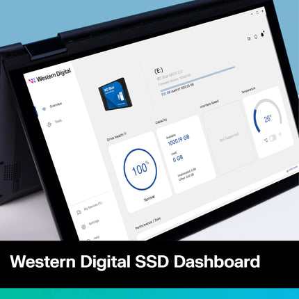 WD Blue SA510 SSD, SSD SATA de 2 TB y 2,5", Velocidades de lectura de hasta 560 MB/s, Incluye Acronis True Image para WD, Migración de disco y clonación, Copia de seguridad y recuperación, Protección contra ransomware. Actualización para PC/portátil