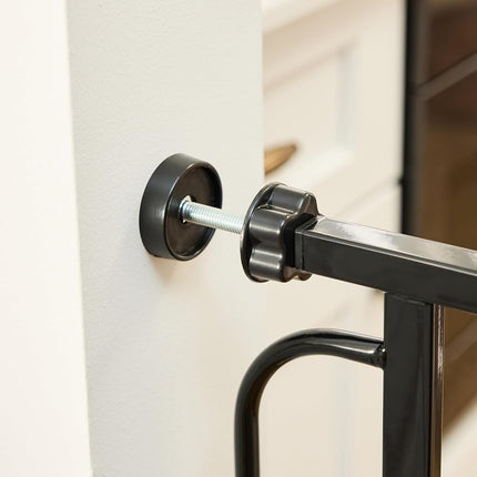 Regalo Deluxe Easy Step Extra Tall Gate, Black 13 Pounds
