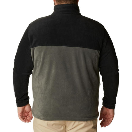 Columbia Men's Steens Mountain Full Zip 2.0 Full Zip Fleece Jacket, Black x Grill, Size S