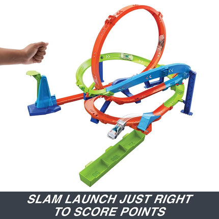 Hot Wheels Action Loop Cyclone Challenge Track Set & Toy Car