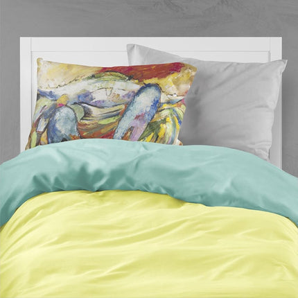 Caroline's Treasures JMK1109PILLOWCASE Blue Crab Fabric Standard Pillowcase, Large, Multicolor