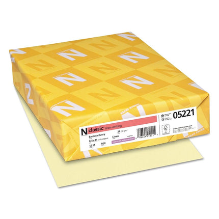 Neenah Classic Linen Writing Paper, Letter 8.5 x 1