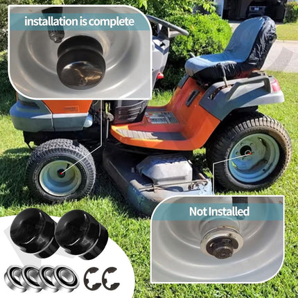 9040H Front Wheel Bushing to Bearing Conversion Kit Compatible with Craftsman, Poulan, Husqvarna, Jonsered, Murray Lawn Mower Fits 532009040, 532124959, 91334, 491334MA, 5920H, 9040HR, 9040N