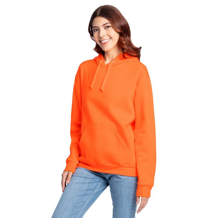 Fruit of the Loom Unisex's Eversoft Fleece Hoodies, Full Zip, Moisture Wicking & Breathable, Sizes S-4x Shirt, Safety Orange Pullover, XXXL